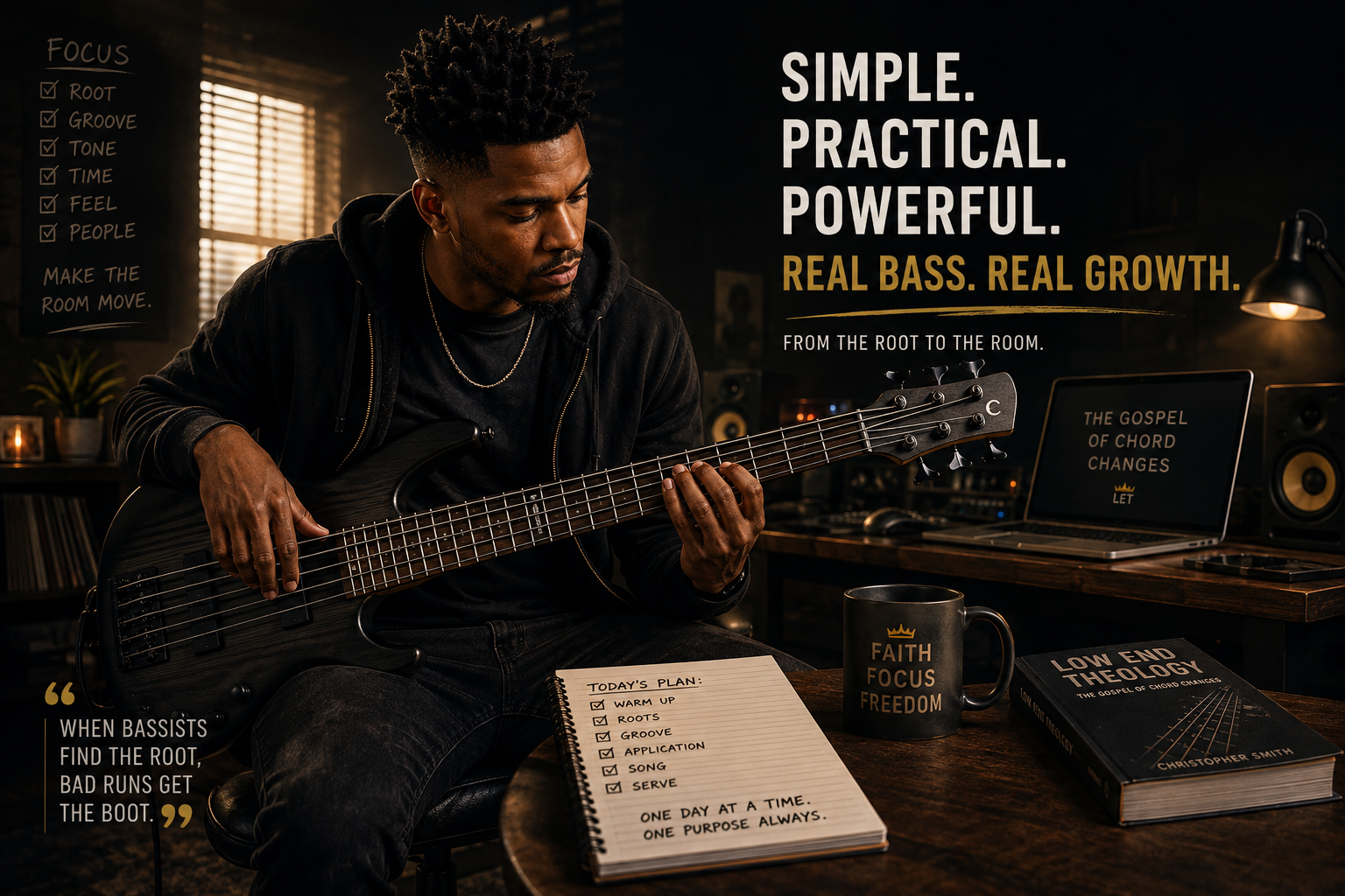 Simple. Practical. Powerful. Real bass. Real growth. From the root to the room.